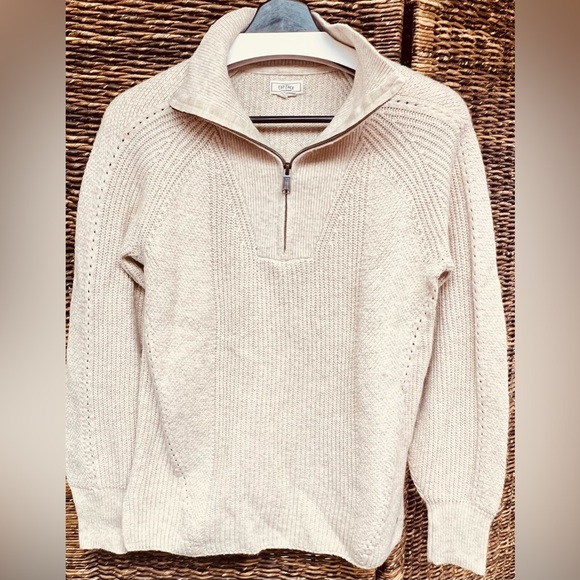 Fat Face Sweaters - Fat Face-Cream Color Cowl Neck Sweater Womens Size:4